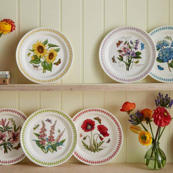 Royal Worcester Botanic Garden Meadow Dinner Plate Foxglove