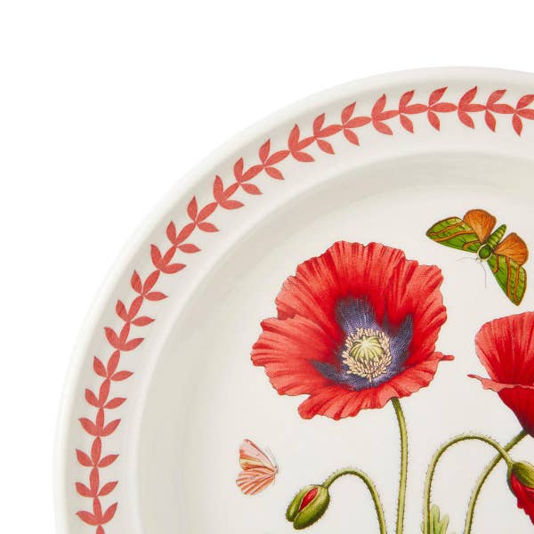 Royal Worcester Botanic Garden Meadow Dinner Plate Poppy