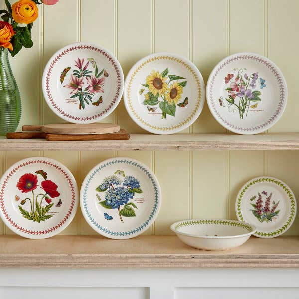 Royal Worcester Botanic Garden Meadow Pasta Bowl Azalea