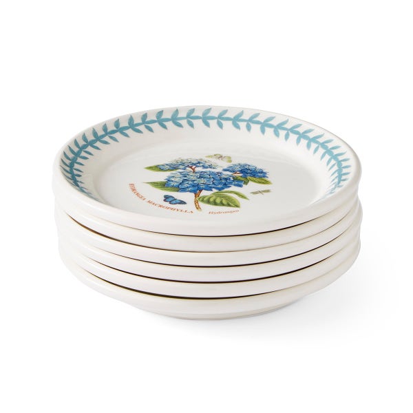 Royal Worcester Botanic Garden Meadow Set Of 6 Bread Plates Assorted