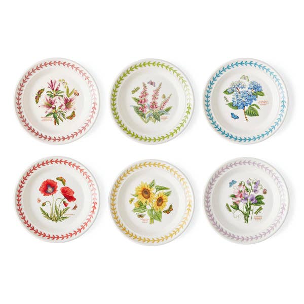royal worcester Botanic Garden Meadow Set of 6 Side Plates Assorted