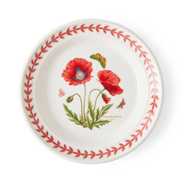royal worcester Botanic Garden Meadow Side Plate Poppy