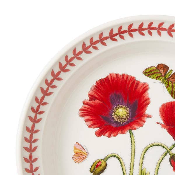 Royal Worcester Botanic Garden Meadow Small Dinner Plate Poppy