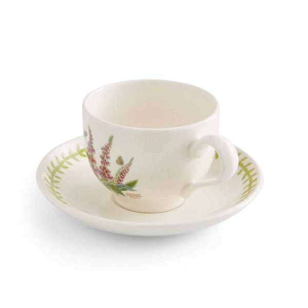 Royal Worcester Botanic Garden Meadow Teacup & Saucer Foxglove