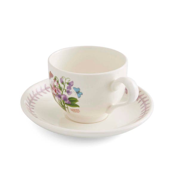 Royal Worcester Botanic Garden Meadow Teacup & Saucer Sweet Pea