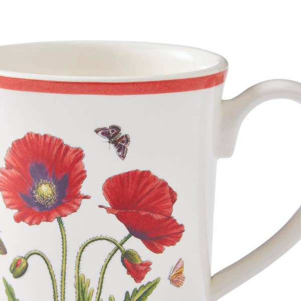 Royal Worcester Botanic Garden Meadow Tulip Mug Poppy