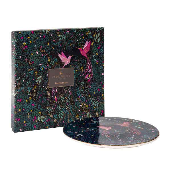 Royal Worcester India Serving Plate Hummingbird Paradise