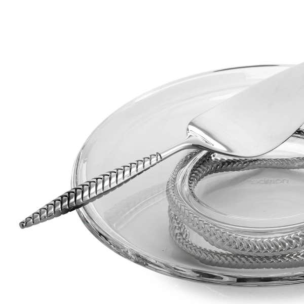 Royal Worcester Nambé Braid Pedestal Cake Plate & Server