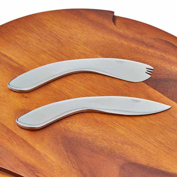 Royal Worcester Nambé Cheese Block With Knife & Spreader