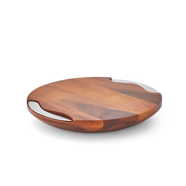 royal worcester Nambé Cheese Block with Knife & Spreader