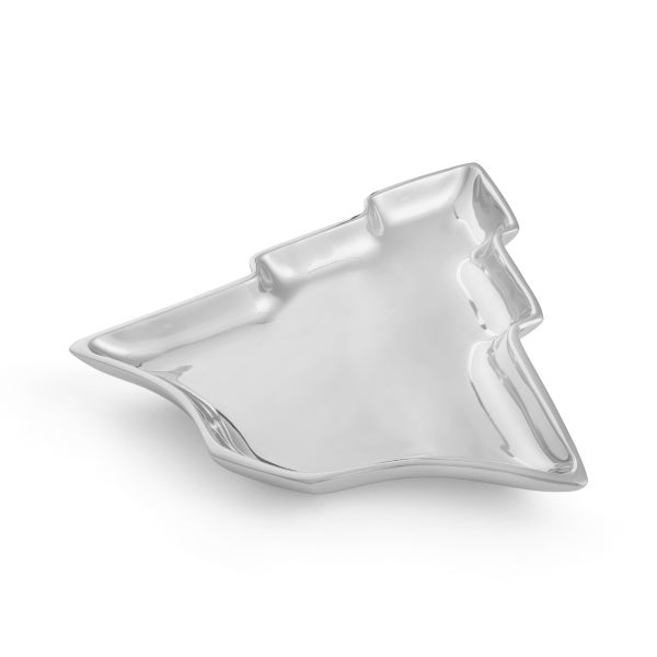 Royal Worcester Nambé Holiday Medium Christmas Tree Dish