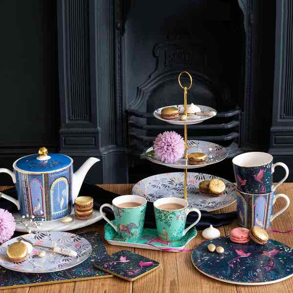 Royal Worcester India Set Of 4 Coasters Assorted