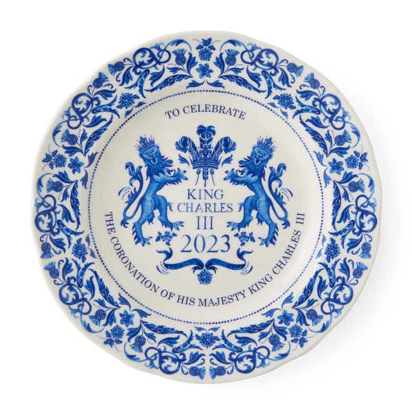royal worcester King’s Coronation Plate