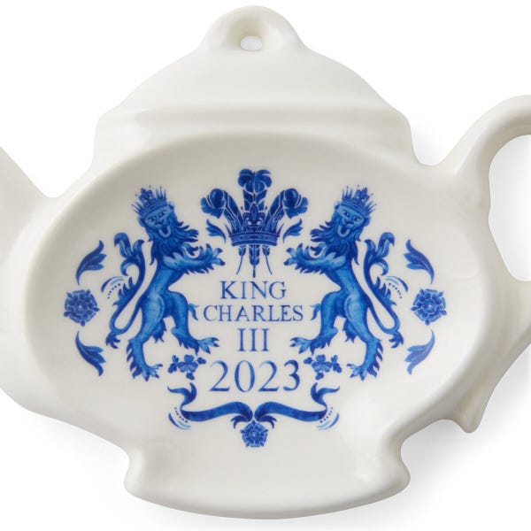 Royal Worcester King’s Coronation Teabag Tidy