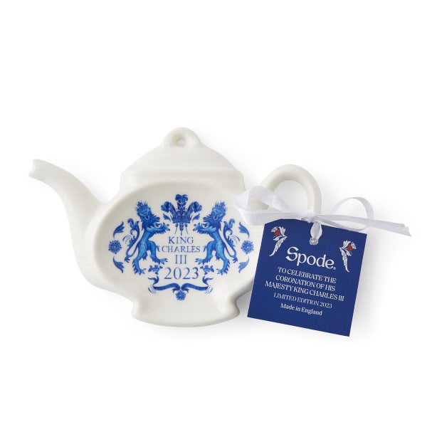 Royal Worcester King’s Coronation Teabag Tidy