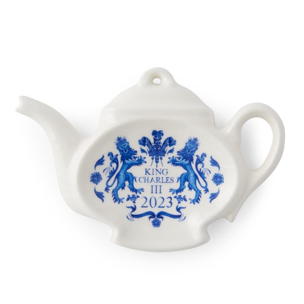 royal worcester King’s Coronation Teabag Tidy