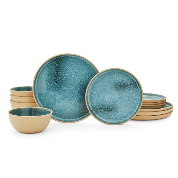 royal worcester Minerals 12 Piece Set Jade