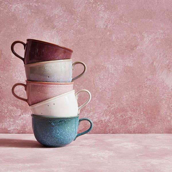 Royal Worcester Minerals Set Of 4 Jumbo Mugs Jade