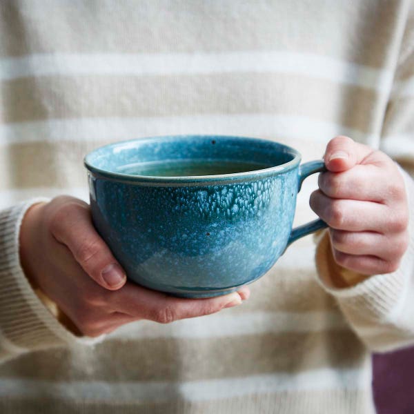 Royal Worcester Minerals Set Of 4 Jumbo Mugs Jade