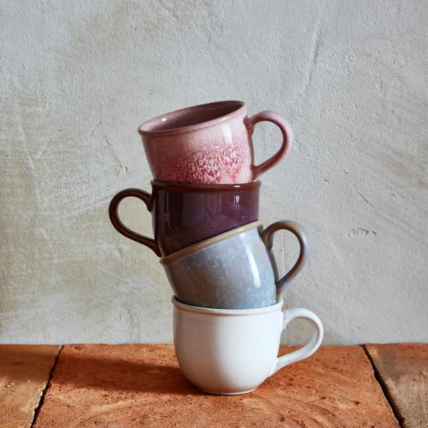 Royal Worcester Minerals Set Of 4 Mugs Rose Quartz