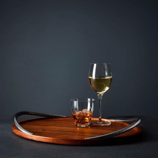 Royal Worcester Nambé Braid Serving Tray