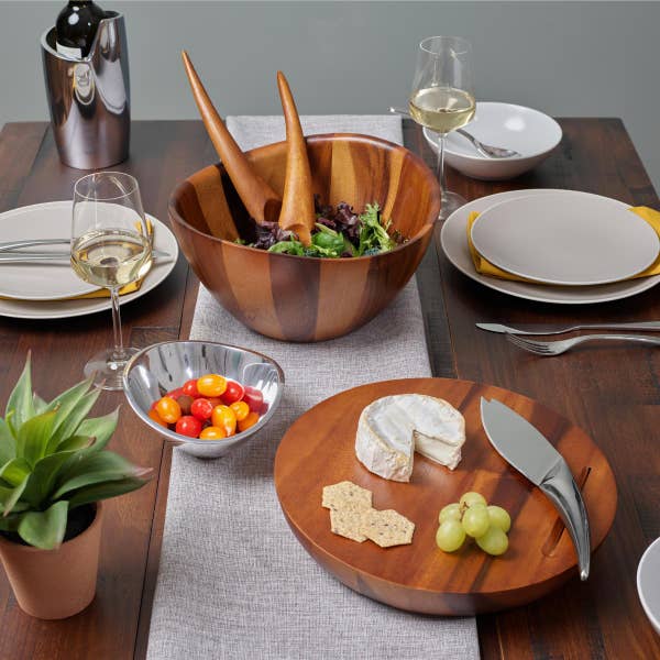 Royal Worcester Nambé Harmony Salad Bowl & Servers