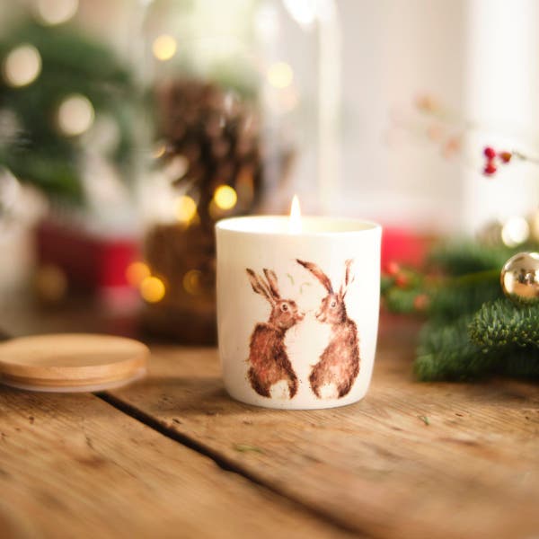Royal Worcester Winter Wonderland Candle Jar