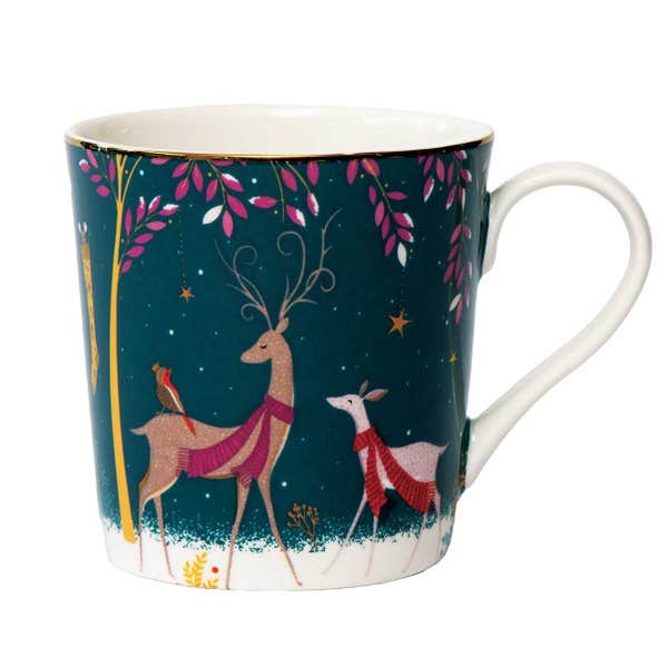 royal worcester Woodland Tales Mug Deer & Robin