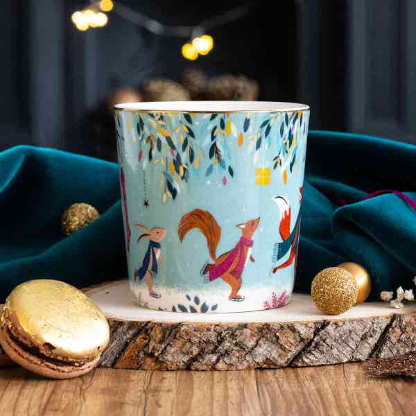 Royal Worcester Woodland Tales Mug Skaters