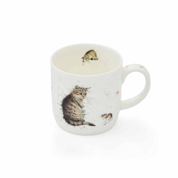 Royal Worcester Wrendale Designs Cat & Mouse Mug