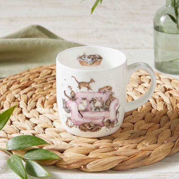 Royal Worcester Wrendale Designs Cattitude Mug