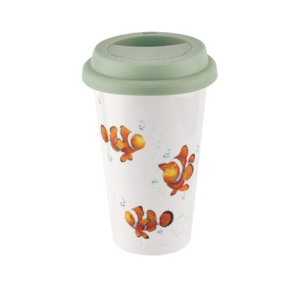 Royal Worcester Royal Worcester Wrendale Designs Clown Fish Travel Mug