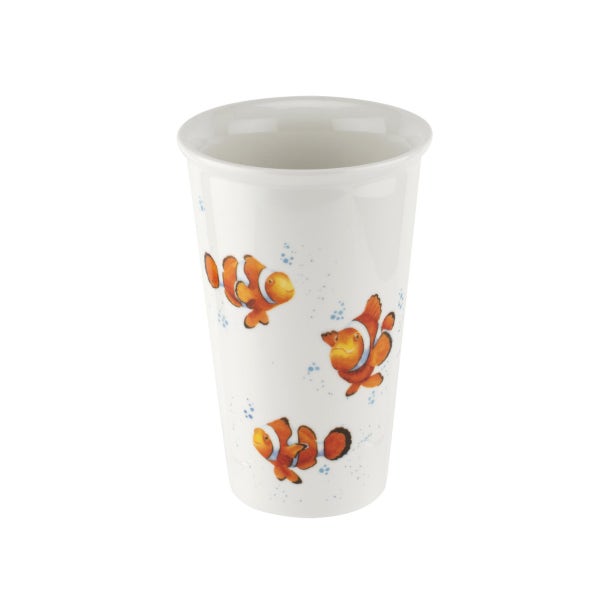 Royal Worcester Royal Worcester Wrendale Designs Clown Fish Travel Mug