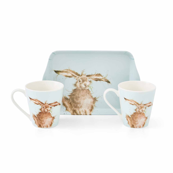 royal worcester Wrendale Designs Hare Mug & Tray Set