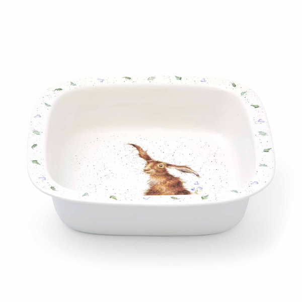 royal worcester Wrendale Designs Hare Square Dish