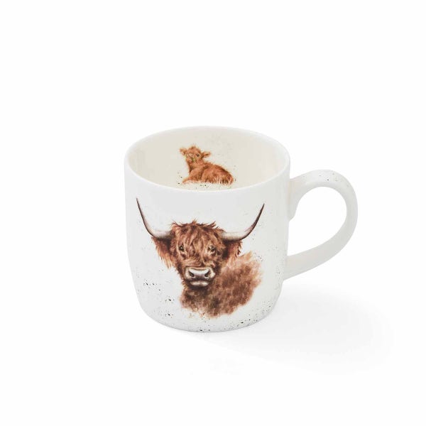 Royal Worcester Wrendale Designs Highland Cow Mug