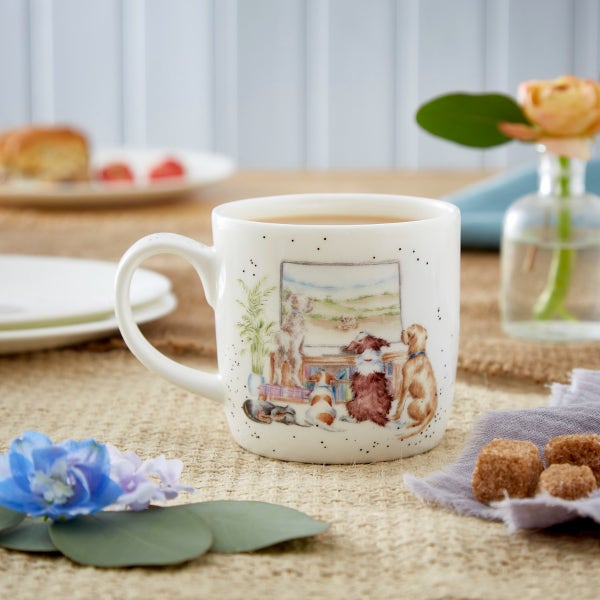 Royal Worcester Wrendale Designs Movie Night Mug
