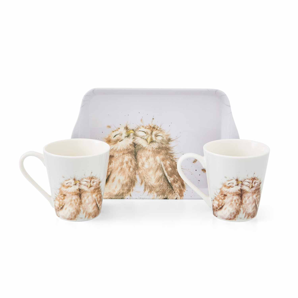 royal worcester Wrendale Designs Owl Mug & Tray Set