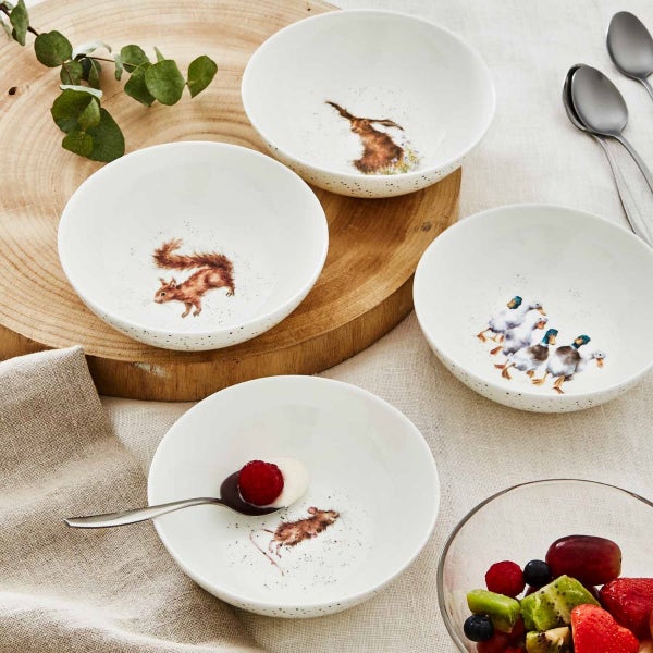 Royal Worcester Wrendale Designs Set Of 4 Bowls
