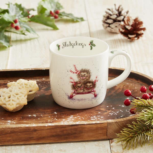 Royal Worcester Wrendale Designs Sledgehogs Mug