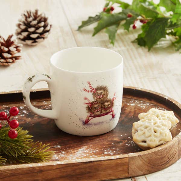Royal Worcester Wrendale Designs Sledgehogs Mug