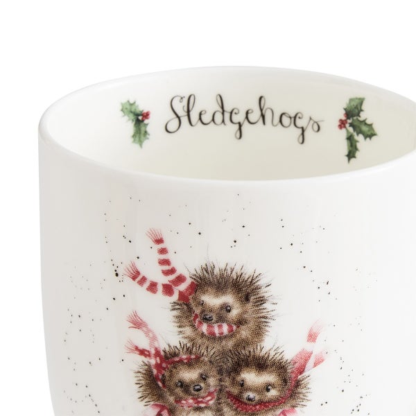 Royal Worcester Wrendale Designs Sledgehogs Mug