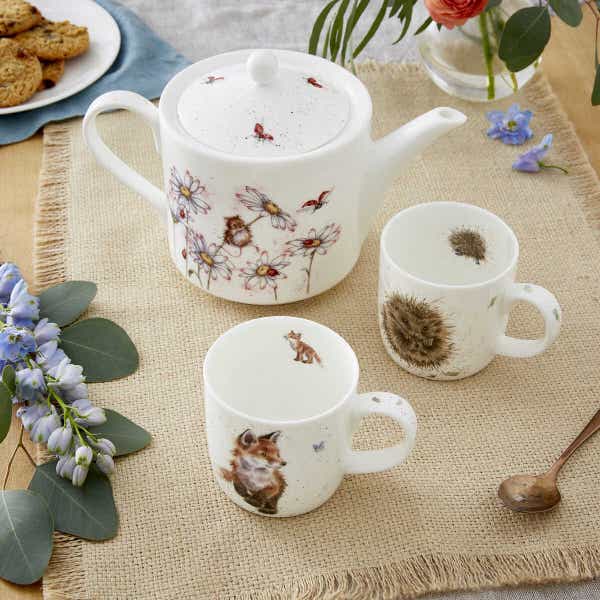 Royal Worcester Wrendale Designs Tea For Two Set