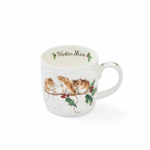 royal worcester Wrendale Designs Winter Mice Mug