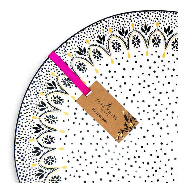 Royal Worcester Sara Miller Artisanne Noir Large Serving Bowl