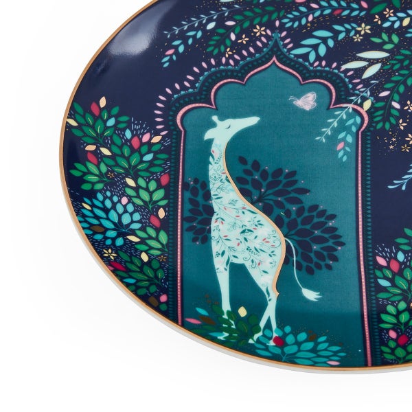 Royal Worcester Sara Miller India Set Of 4 Cake Plates