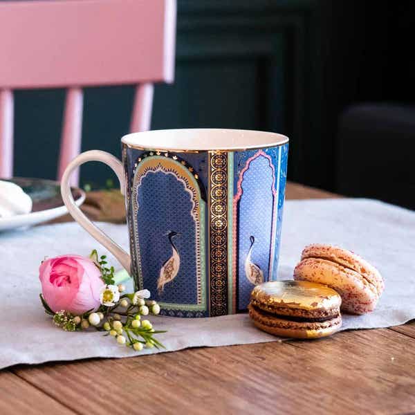 Royal Worcester Sara Miller London India Lattice Windows Mug