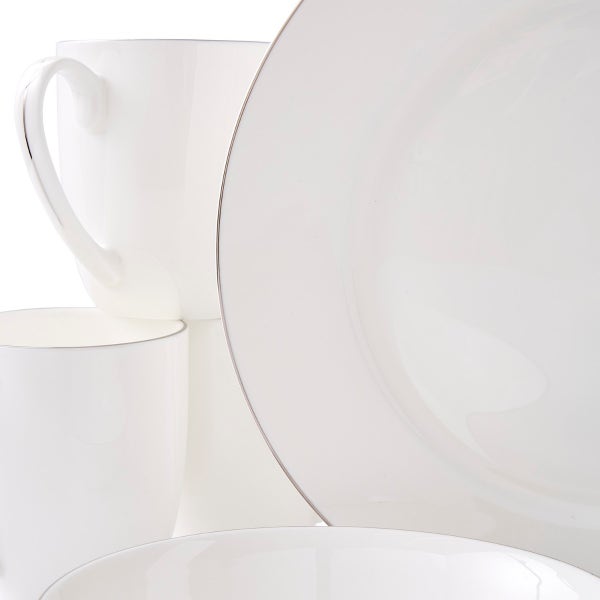 Royal Worcester Serendipity Platinum 16 Piece Dinner Set