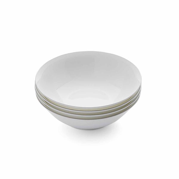 royal worcester Serendipity Platinum Set of 4 Cereal Bowls