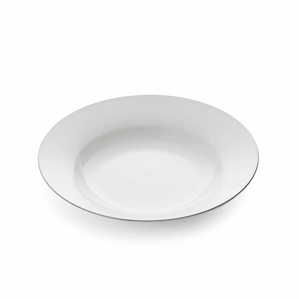 Royal Worcester Serendipity Platinum Set Of 4 Soup Plates